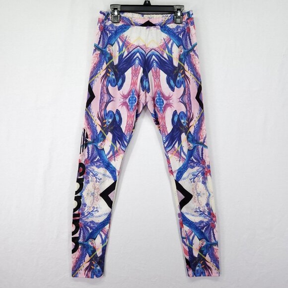 Adidas Farm Rio Optic Bloom Florera Bird Leggings Womens Medium Logo - Picture 3 of 15
